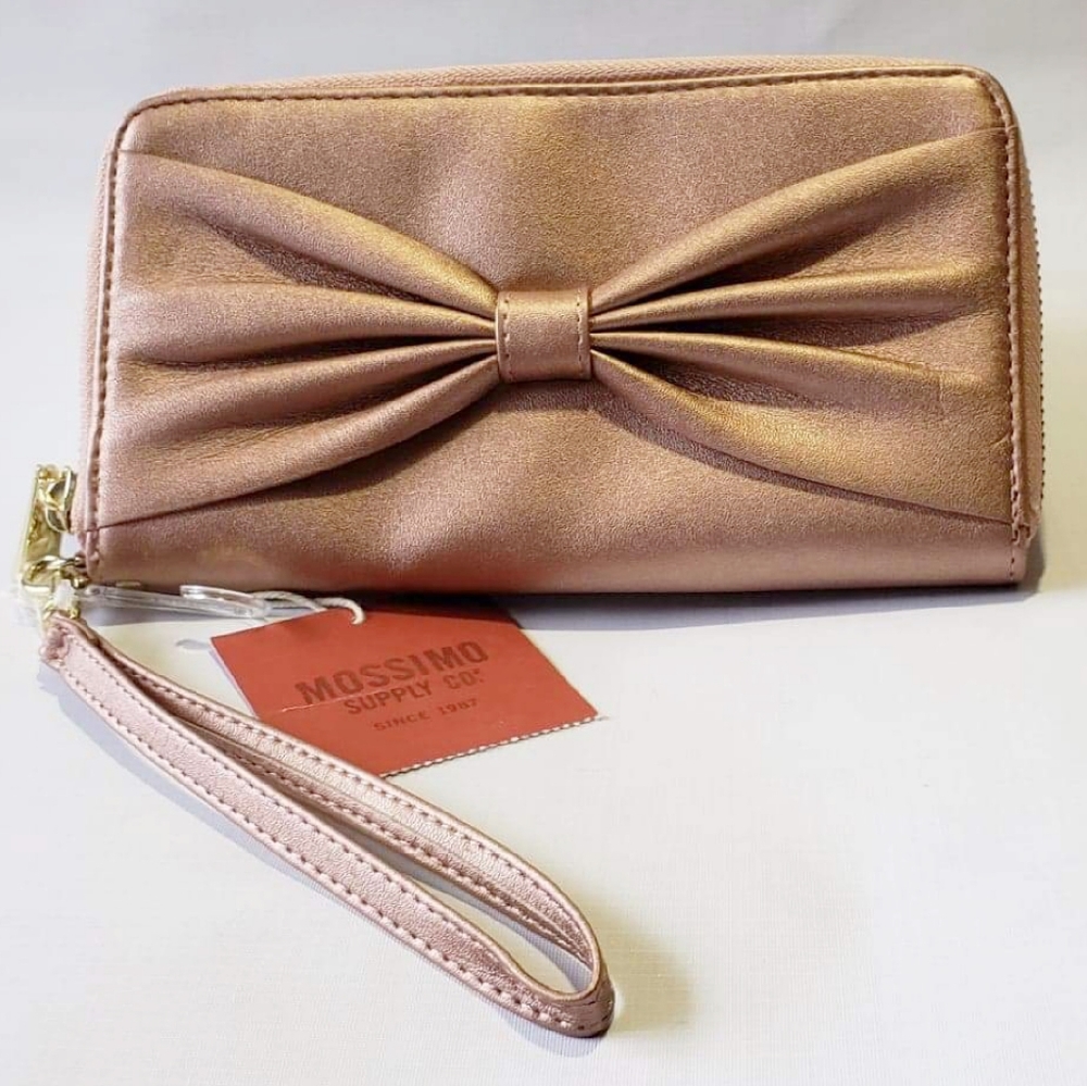 Mossimo Target Pink Metalic Wristlet Wallet NWT